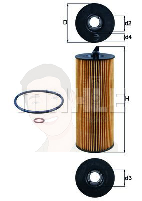 OX 361-4D กรองน้ำมันเครื่อง (BMW N47 / 3 (E90 E91), 5 (E60 E61), X3 (E83)