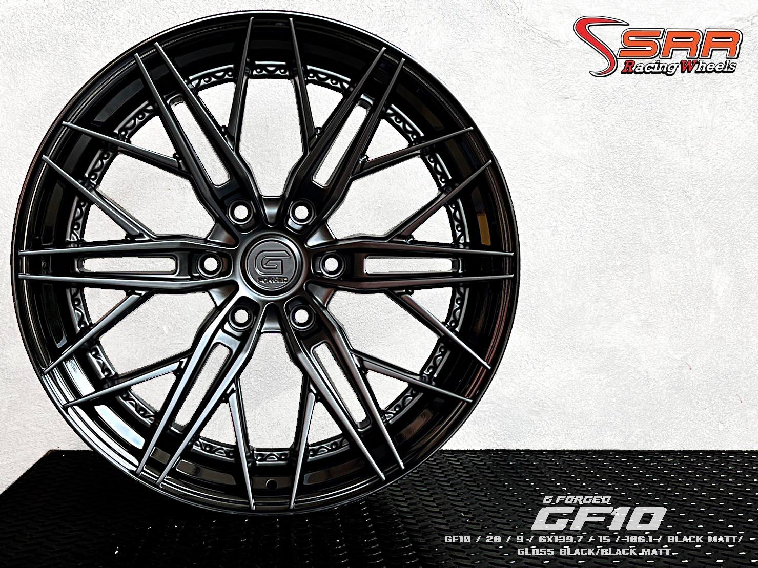 G-FORGED GF10 ล้อแท้ 2ชิ้น ขอบ20 6x139.7 BLACK MATT