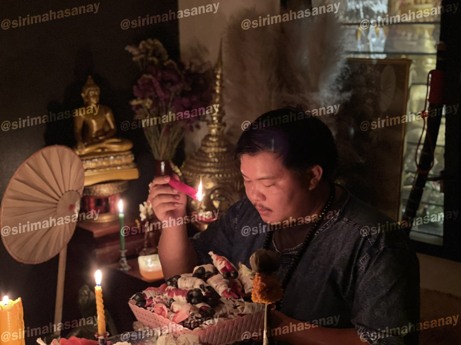 พิธีปันฮักปันหลง อาจารย์เสก สำนักสักยันต์ป๋ารมีเศรษฐีเรือนคำ