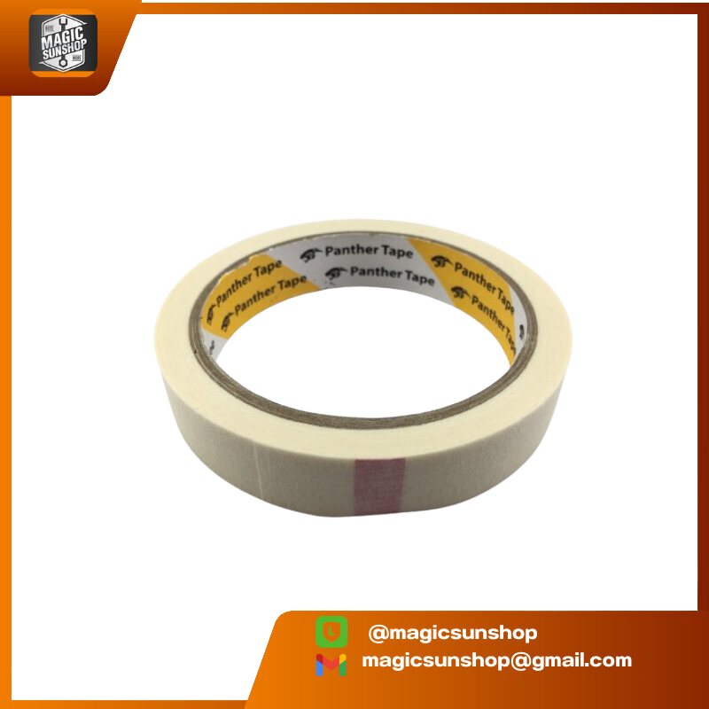 900900 PANTHER เทปกาวย่น 18mm x 20yds ขาว