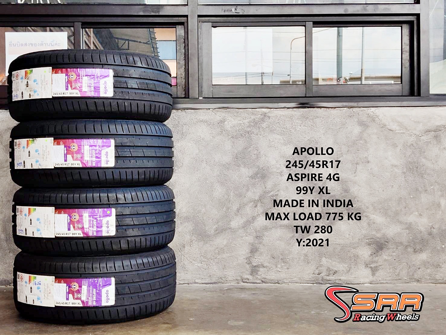 APOLLO ASPIRE 4G 245/45R17 ยางใหม่ ปี2021 ราคาพิเศษ