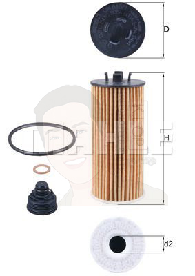 OX 815-1D กรองน้ำมันเครื่อง (BMW คิท B38 B47 B48 / X1 (F48) 2 (F45 F46), i8, Cooper (F55)