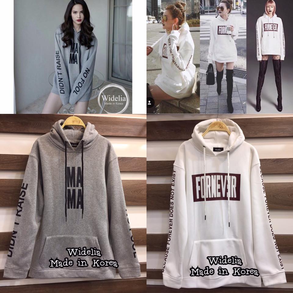 *พร้อมส่ง*Vatanika เสื้อฮู้ดตัวเก๋ ทรงover size