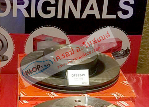จานดิสเบรค-หน้า TRW (DF8234S) Toyota ฟอร์จูนเนอร์ 2.8D 4x2, 4x4 ปี2015