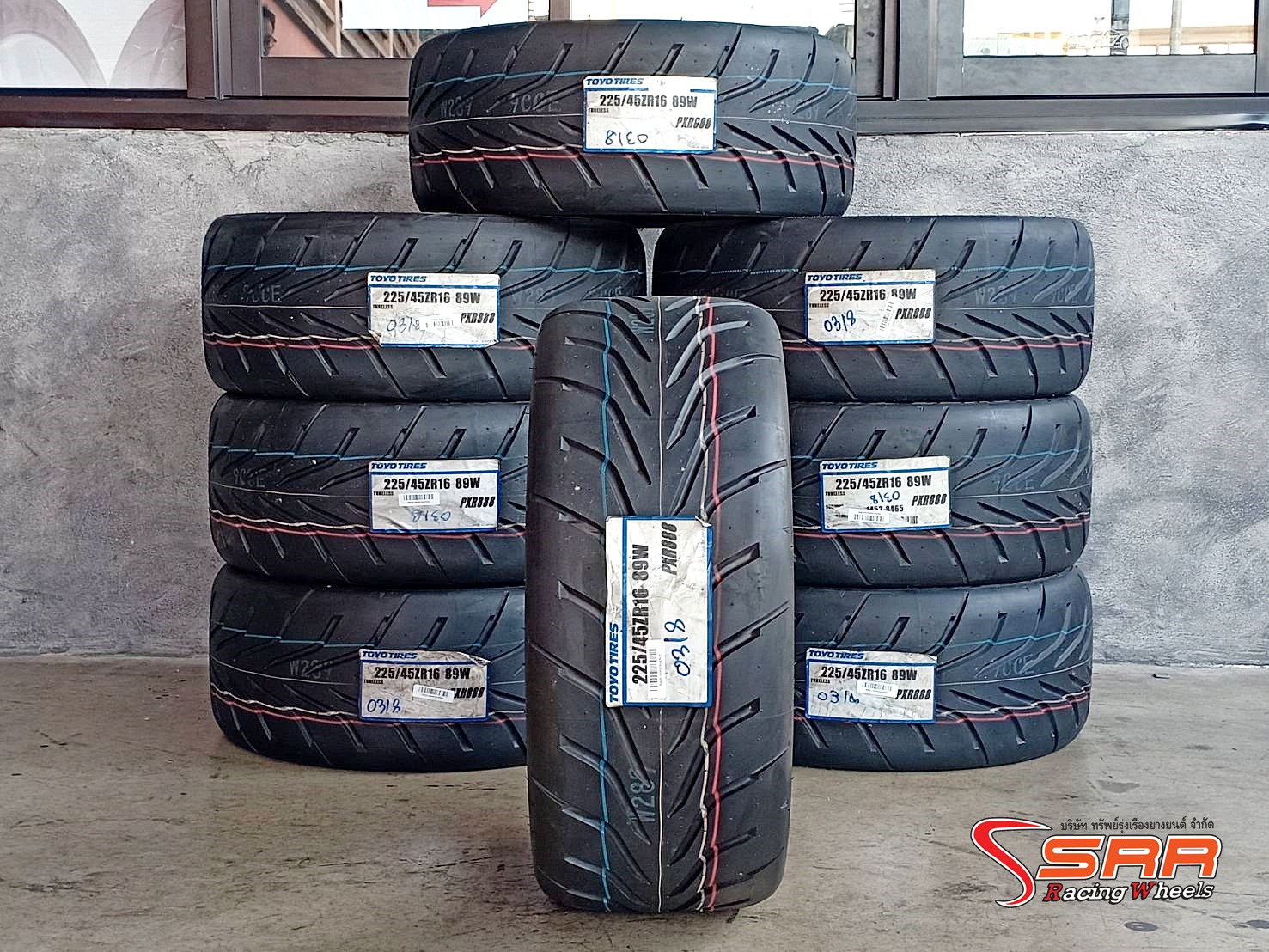 TOYO R888 225/45ZR16 ยางใหม่ ยางซอฟ ลดราคาพิเศษ