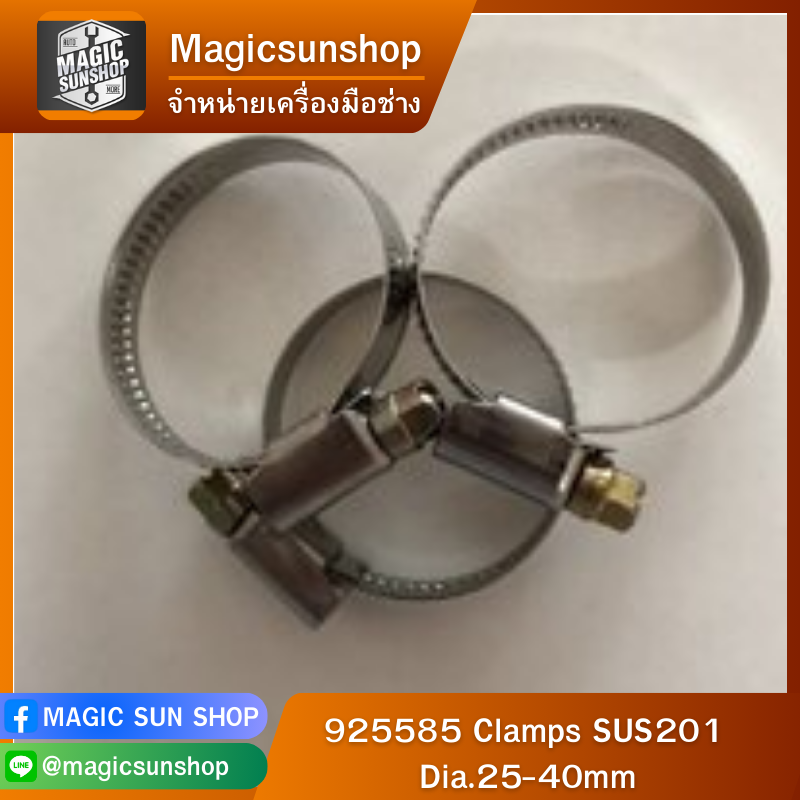 925585 Clamps SUS201 Dia.25-40mm