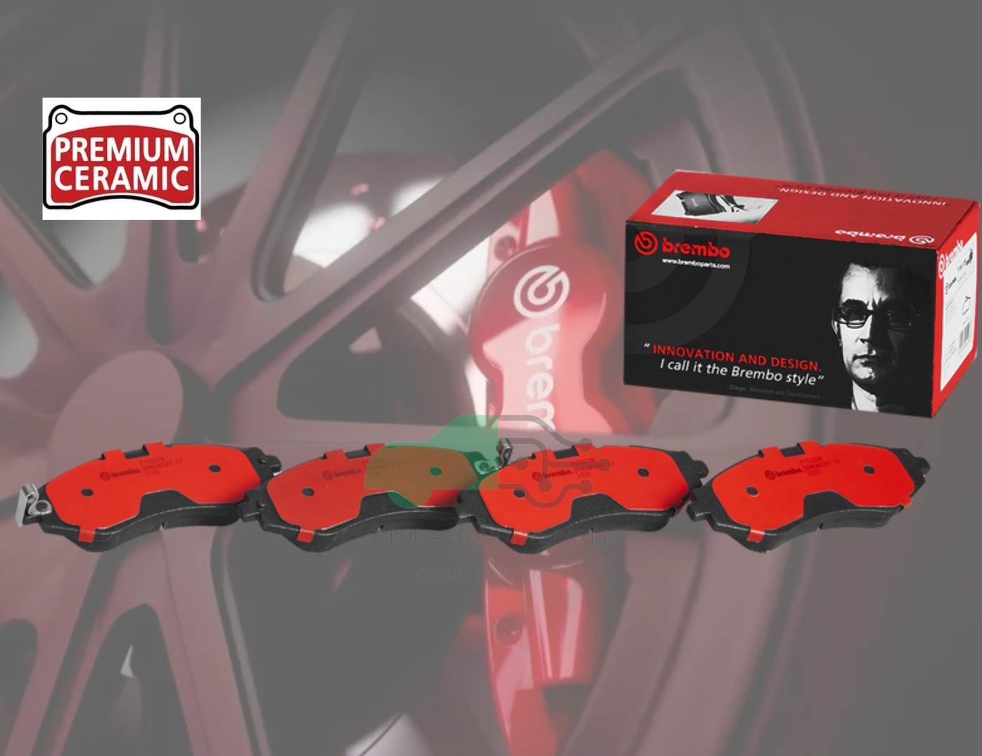P15 002N ผ้าเบรกหน้า (แท้ BREMBO รุ่น Ceramic) Chevrolet OPTRA (1.6 1.8) 03-10