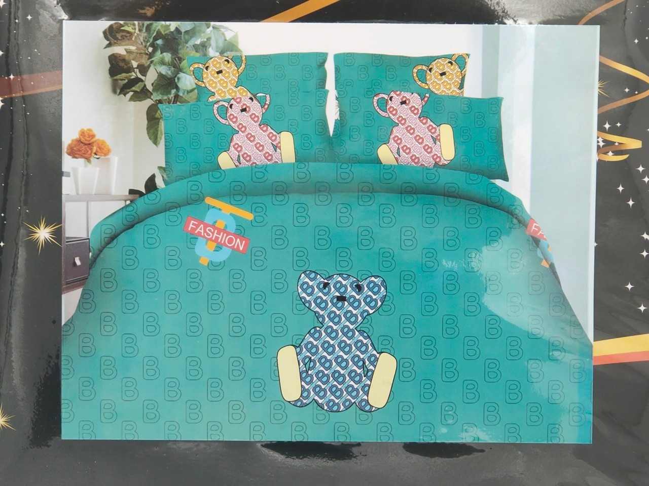 ชุดนวมลายการ์ตูน 6 ฟุต #มียางรัดมุม 360 องศา งานพรีเมี่ยม(เกรด AA) ( 6ชุดคละลาย)