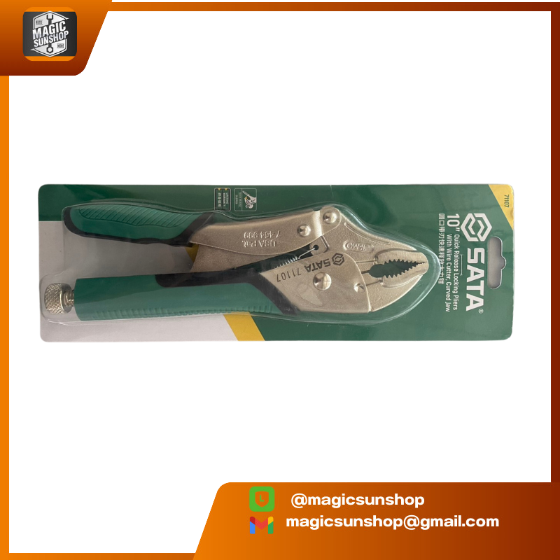 927541 SATA 71107 Round mouth blade quick release pliers 10"