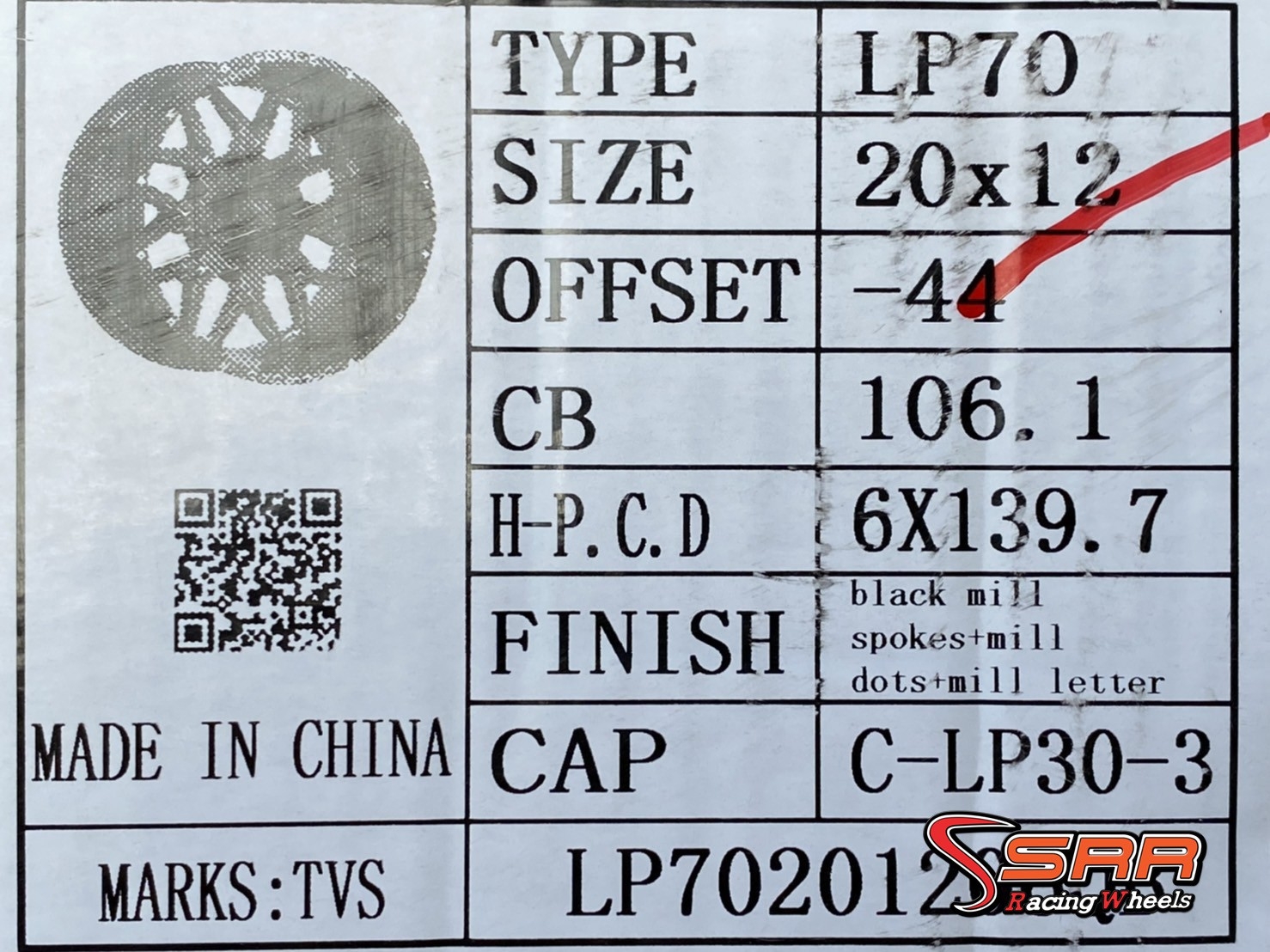 OASIS LP70 20x12 6H139.7 ET-44 ล้อแม็กซ์ออฟโรด ออฟลึก ราคาพิเศษ