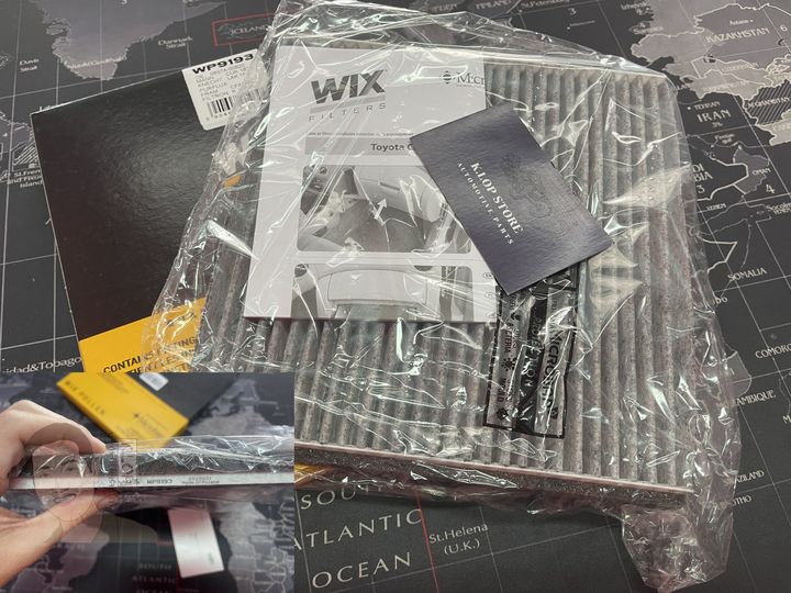 WP9193 กรองแอร์คาร์บอน WIX (Toyota Altis, Vios ปี03, Wish ANE11 ) เทคโนโลยีอเมริกา