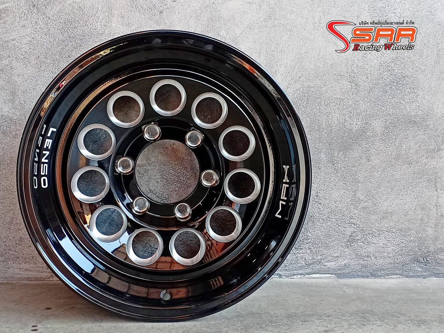 MAX-8 LENSO ขอบ16 ET+0 6x139.7 BKWA