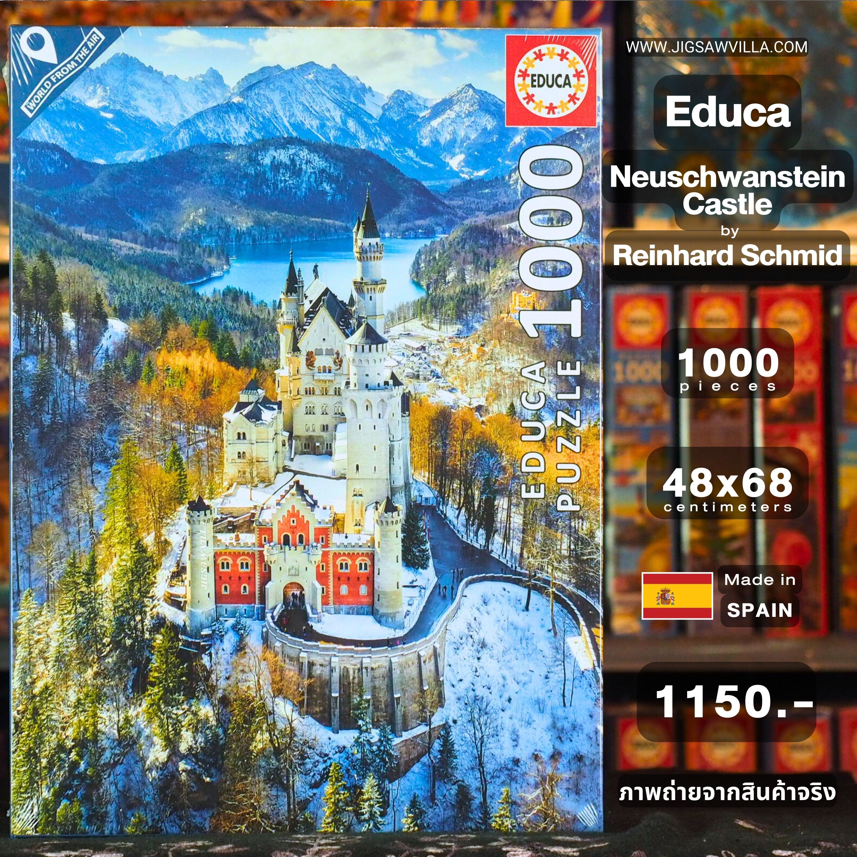 Educa - Neuschwanstein Castle by Reinhard Schmid 1000 pcs.