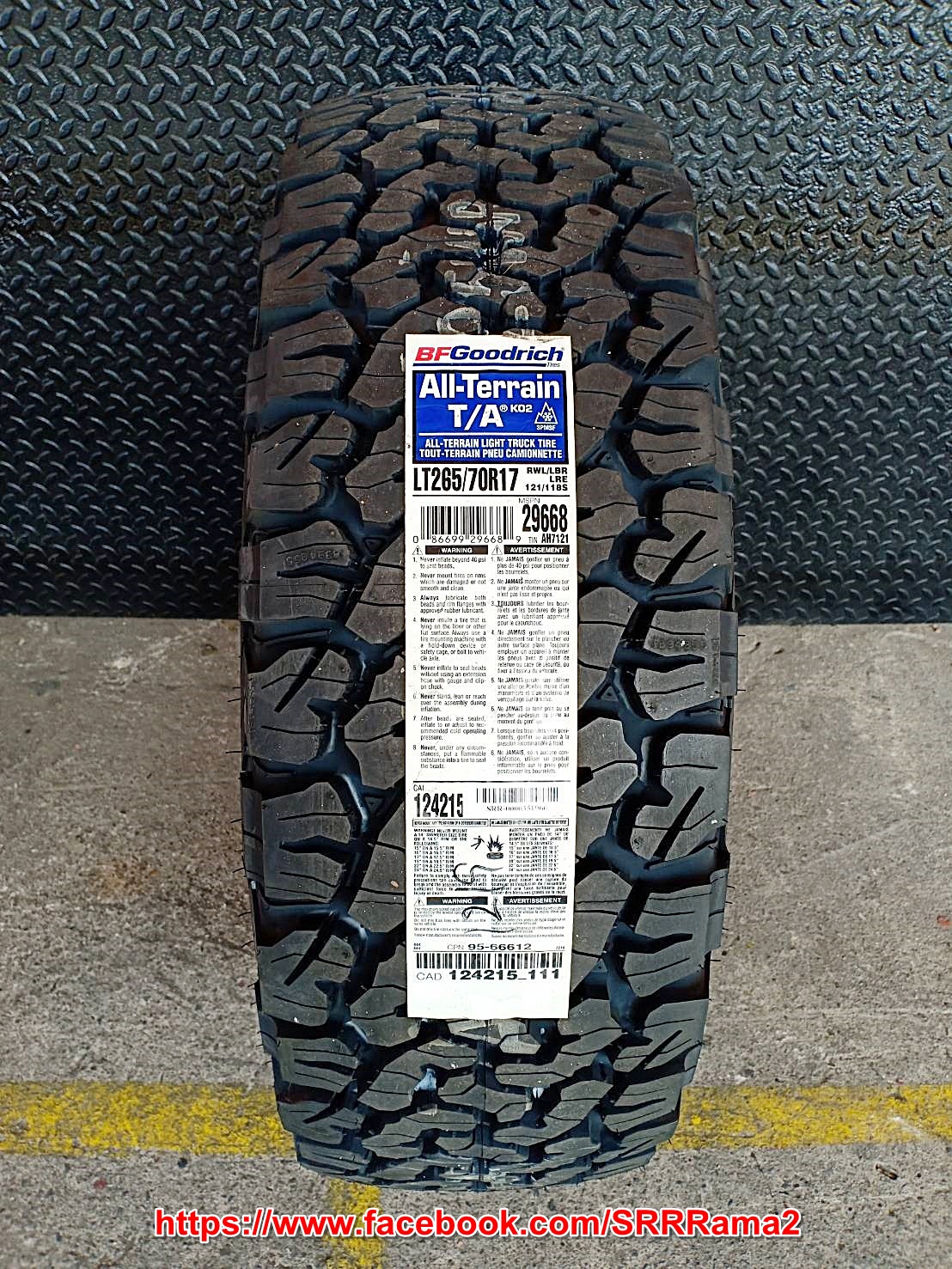BFGoodrich KO2 265/70R17 ยางใหม่แบรนด์America ปี2021 ราคาพิเศษ