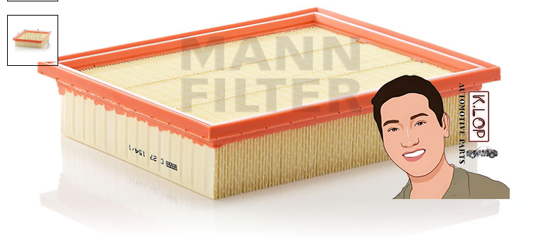C27154/1 ไส้กรองอากาศ (VW) VENTO GOLF3 : MANN-FILTER แท้นำเข้ายุโรป