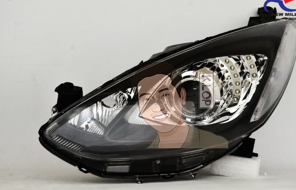 ไฟหน้า PROJECTOR MAZDA 2 ปี 2010 โคมดำ DEPO /ต่อคู่