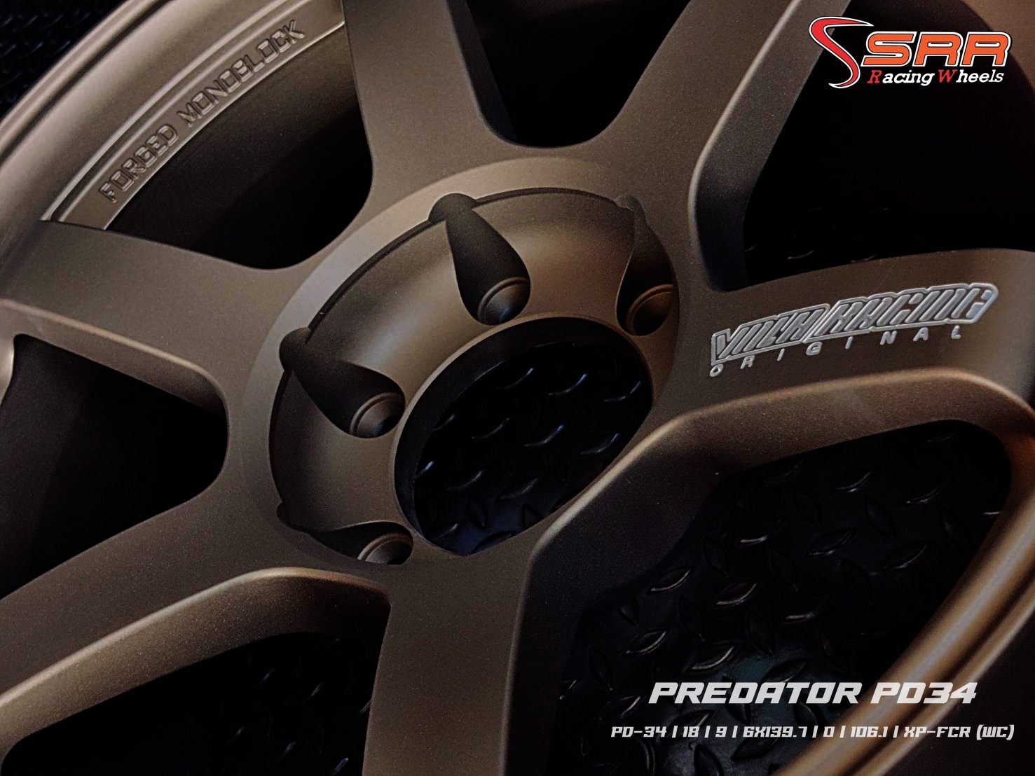 PREDATOR PD-34 TE37 ขอบ18 6H139.7 ET0 XP-XCR (WC)