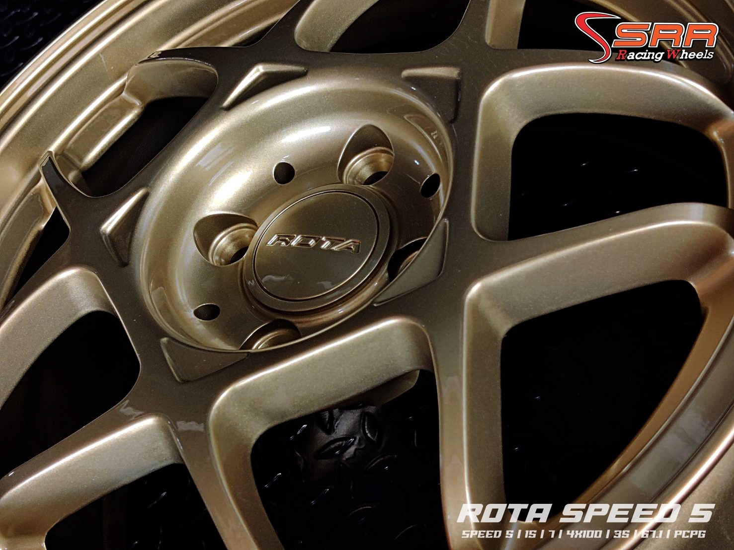 SPEED 5 ROTA ขอบ15 4H100 ET35 PCPG ราคาพิเศษ