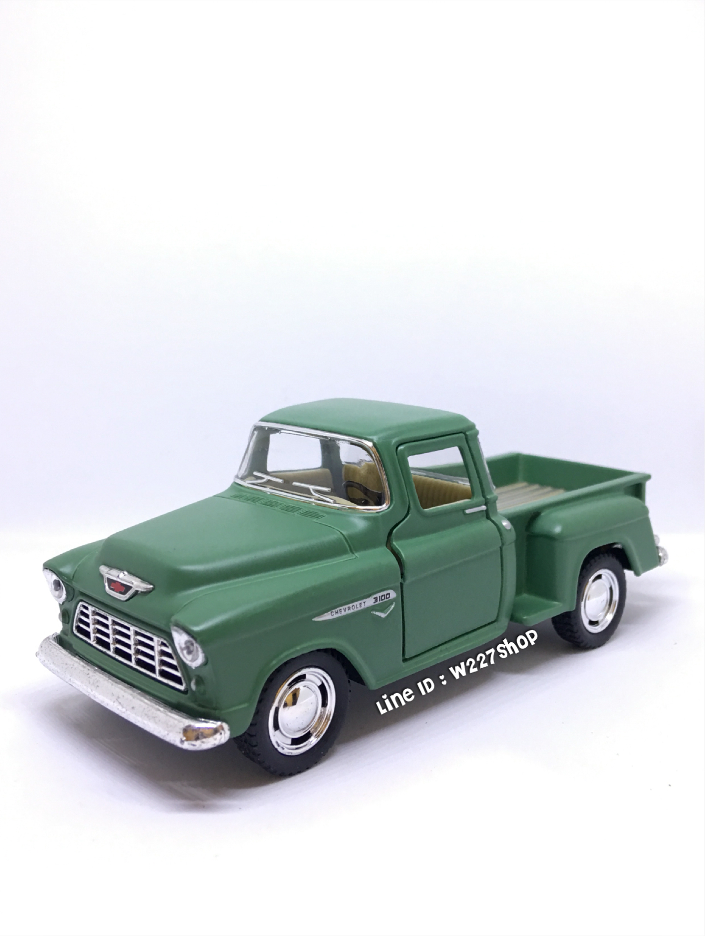 1955 Chevy Stepside Pickup โมเดลรถเหล็ก รถกระบะ chevy Scale 1:32 (ปลีก-ส่ง)