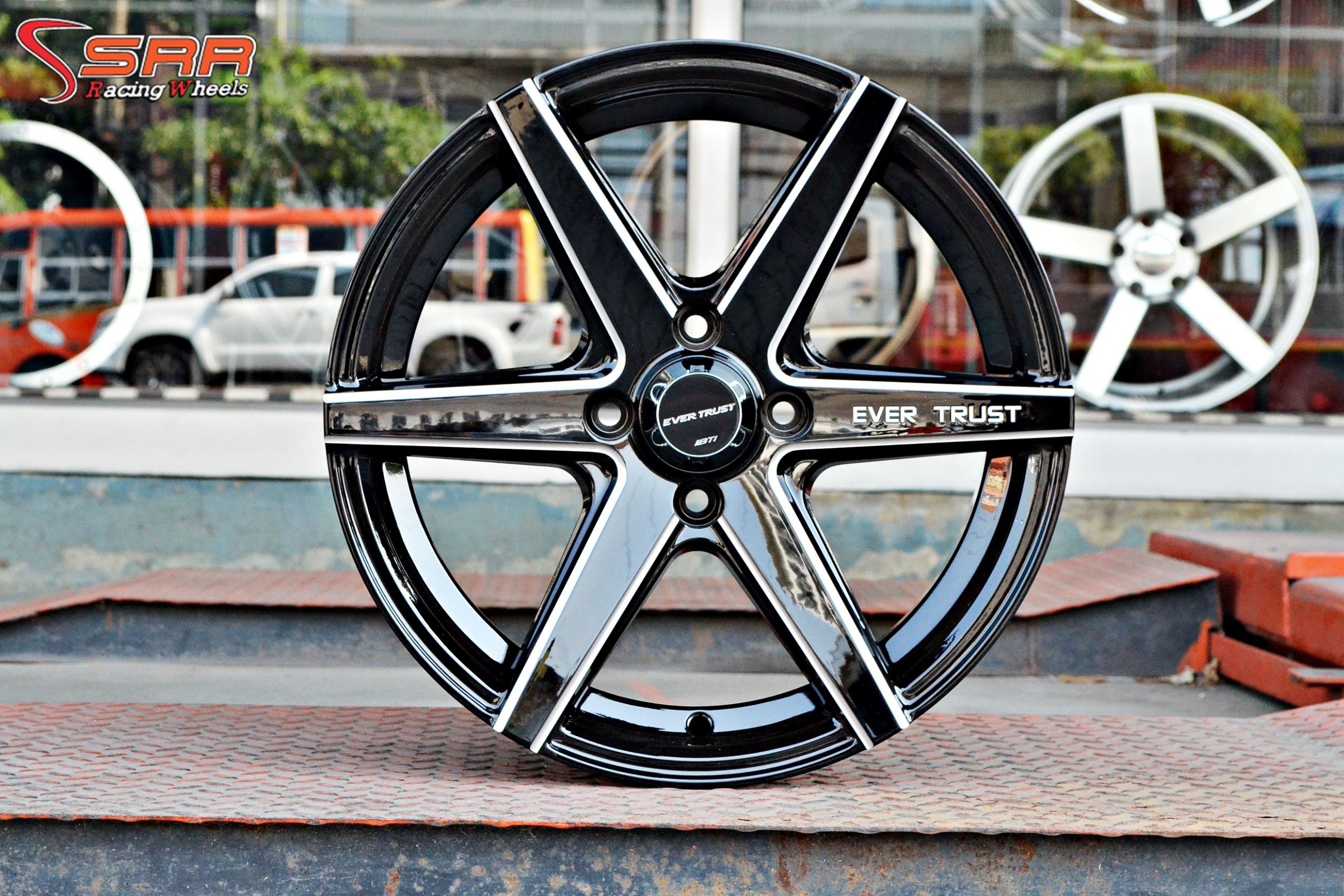 JAZZ EVER TRUST 15x7 ET+35 4x100 GLOSS BLACK MILLING