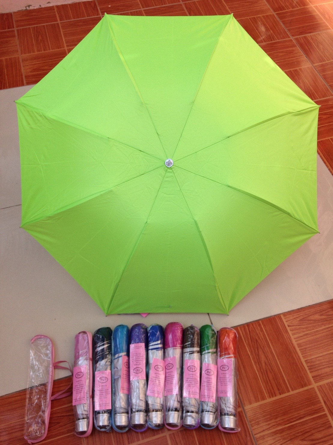 ร่มพับ3ตอน-ซองกระเป๋า