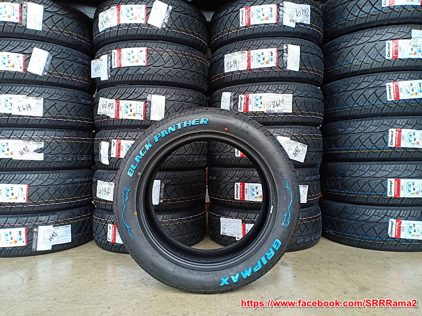 GRIPMAX BLACK PANTHER 265/50R20 ยางใหม่ขอบขาว