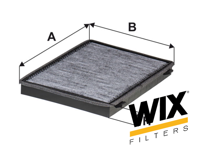 WP2031 กรองแอร์คาร์บอน WIX (CHEV Captiva 2.0/2.4 ปี06, 2.4 ปี11) เทคโนโลยีอเมริกา
