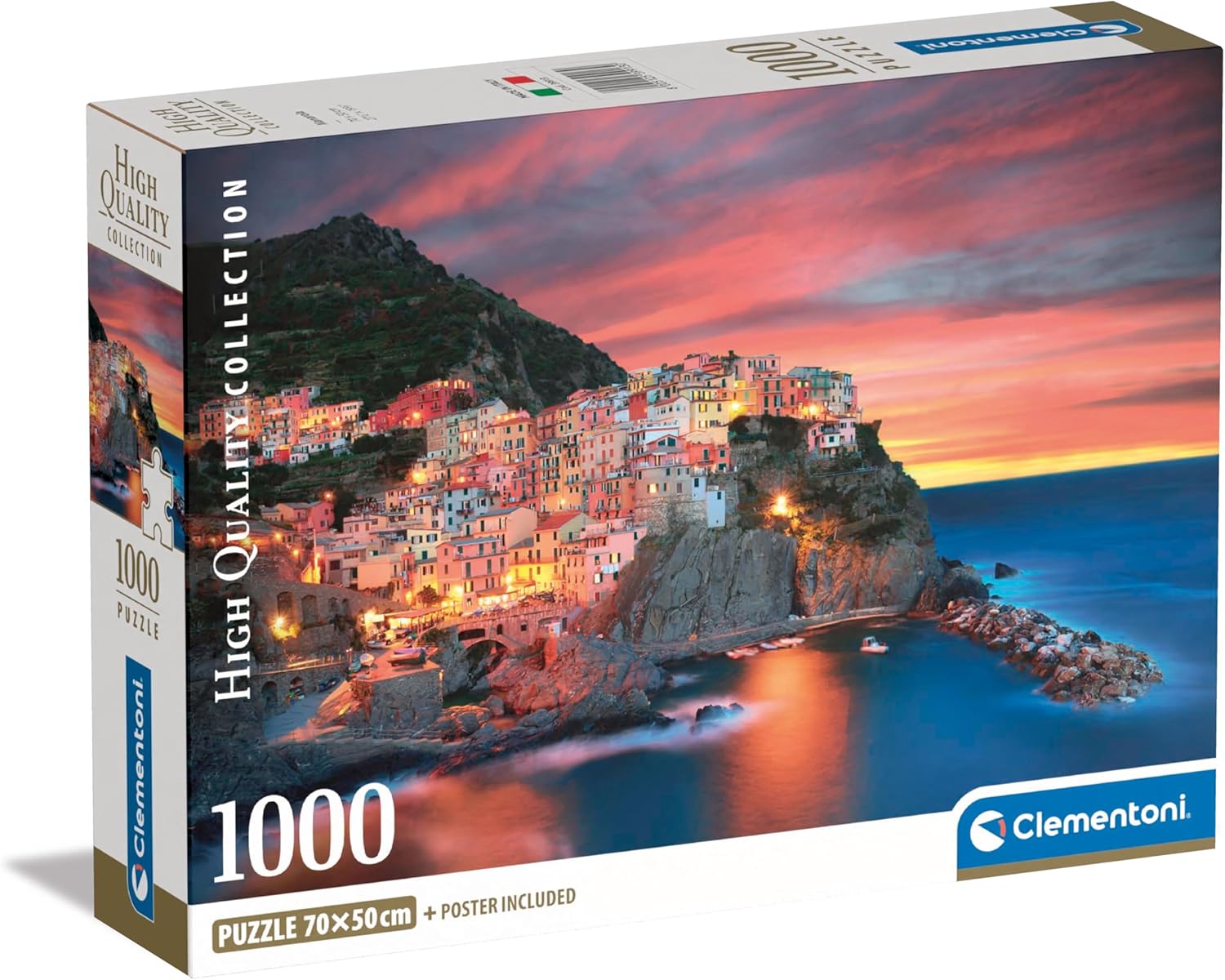 Clementoni - Manarola (Compact Box + Poster Included) 1000 pcs.
