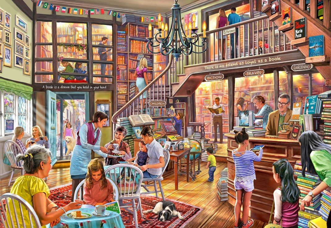Bluebird Puzzle - Bookshop Tearoom 1000 pcs.