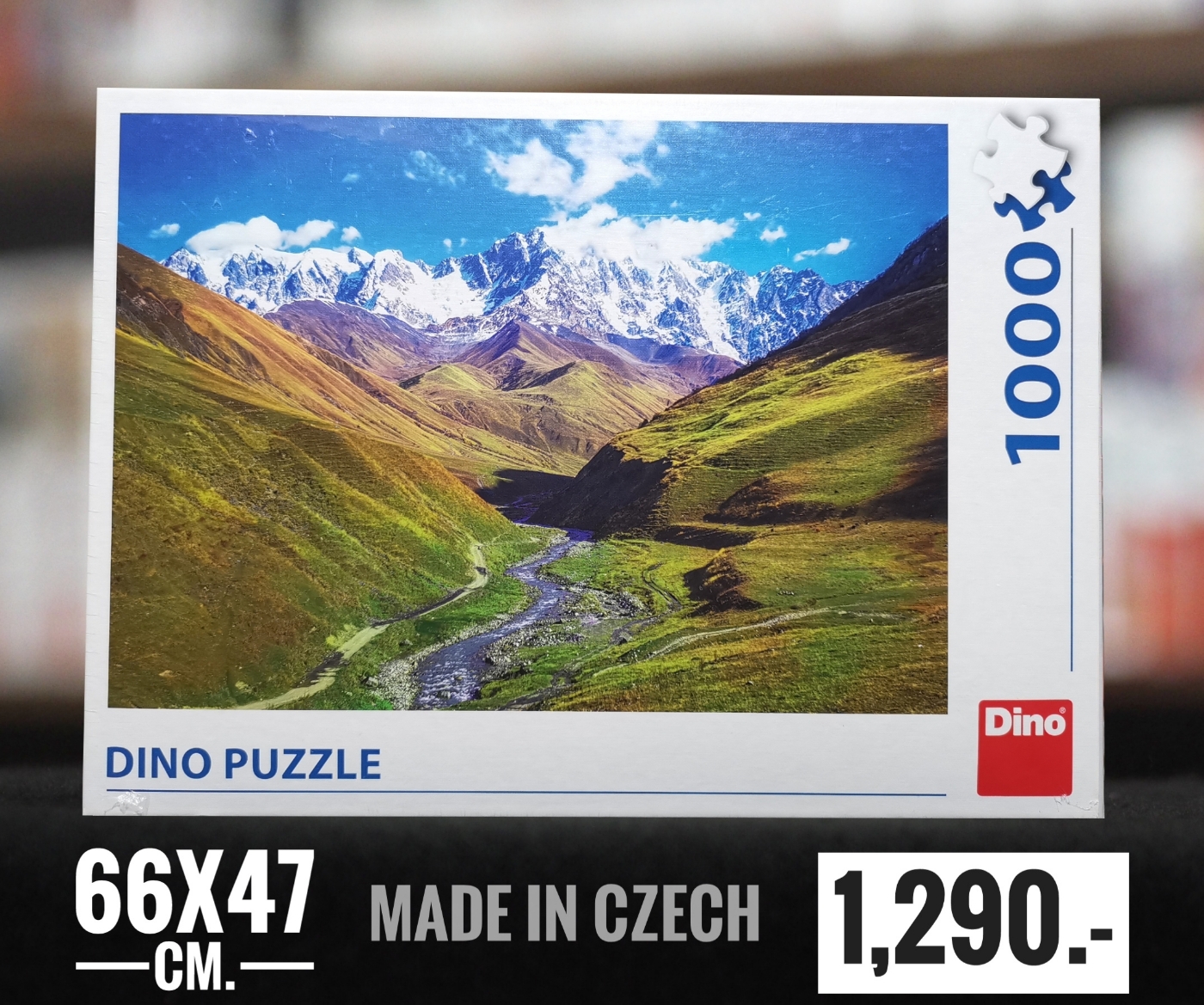 Dino Puzzle - Mountain Shkhara, Caucasus, Georgia by Peter Krajcovic 1000 pcs.