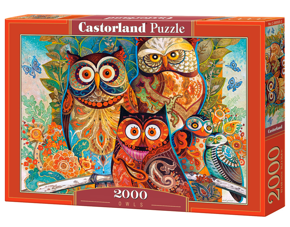 Castorland - Owls by David Galchutt 2000 pcs.