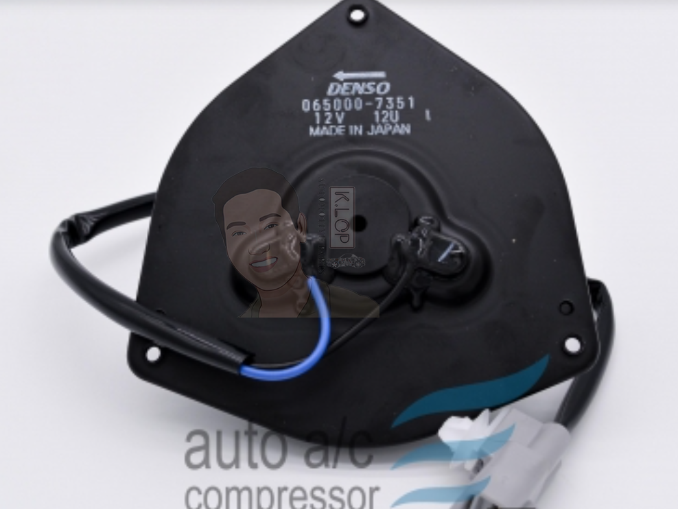 KLOP-T405-51A มอเตอร์พัดลมหม้อน้ำแท้ DENSO Suzuki SX4 S-Cross 2013~,Suzuki Vitara 1.6 2017~