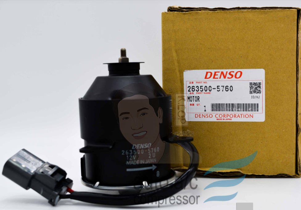 KLOP-T405-35A มอเตอร์พัดลมหม้อน้ำแท้ DENSO Honda CRV,Honda Accord ,Honda Odyssey 2.4L