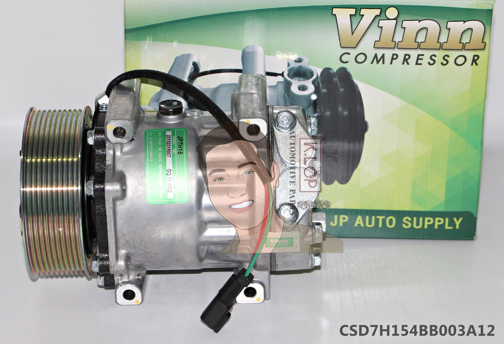 CSD7H154BB003A12 คอมแอร์ยี่ห้อ Vinn (SD 7H15 MACRO JCB 10PK 24V. 4ขาร้อย)