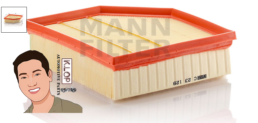 C23129 ไส้กรองอากาศ (VOLVO) S60, V70, XC70, XC90 / XC90 Sport : D5204, D5244, D5024 : MANN-FILTER แท้นำเข้ายุโรป