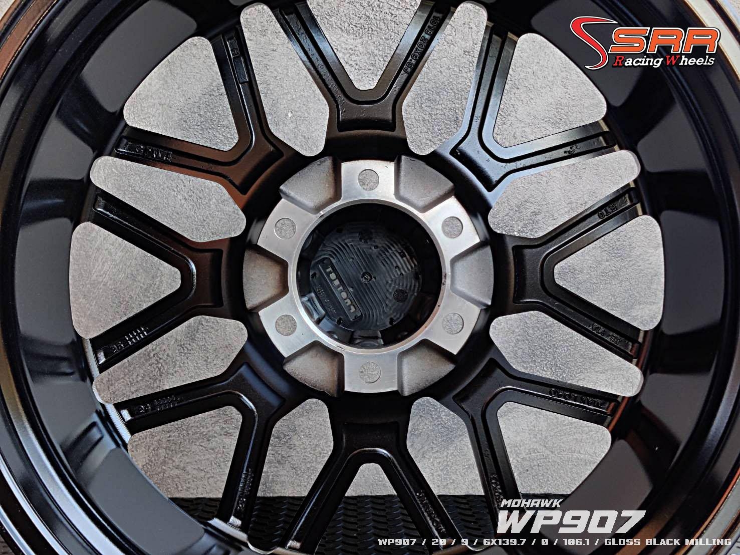 MOHAWK WP907 ขอบ20 6x139.7 ET0 Gloss Black Milling ราคาพิเศษ