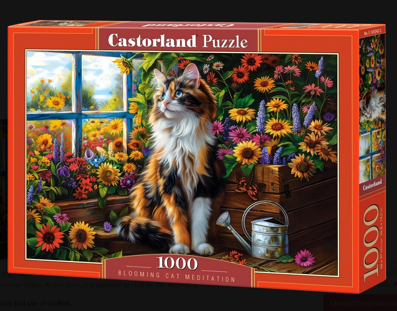 Castorland - Blooming Cat Meditation 1000 pcs.