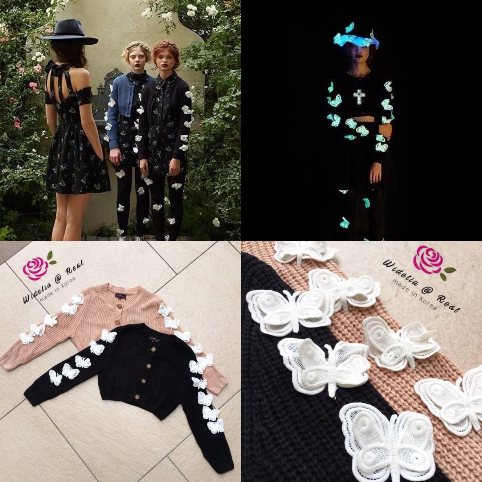 S.R.S เสื้อคลุมแขนยาว สุดน่ารัก ช่วงแขนแต่งผีเสื้อแบบป๊อปอัพสวยมาก