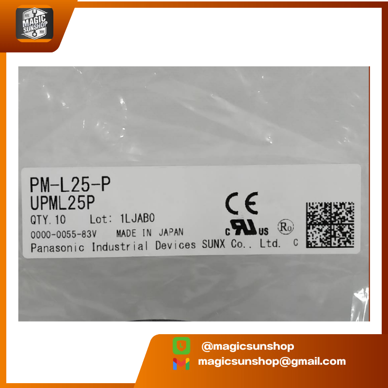 PANASONIC Photo Electric SENSOR, 6MM. PNP. 24VDC PM-L25-P