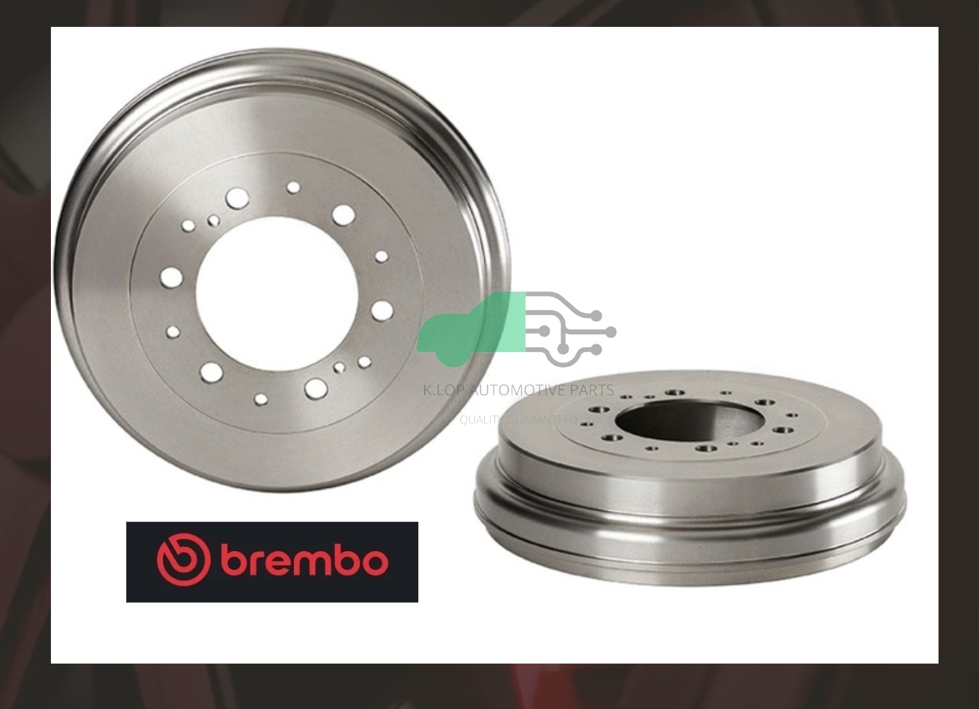 14 D638 10 ดรัมเบรกหลัง (ยี่ห้อ Brembo) HIACE COMMUTER D4D KDH200-223