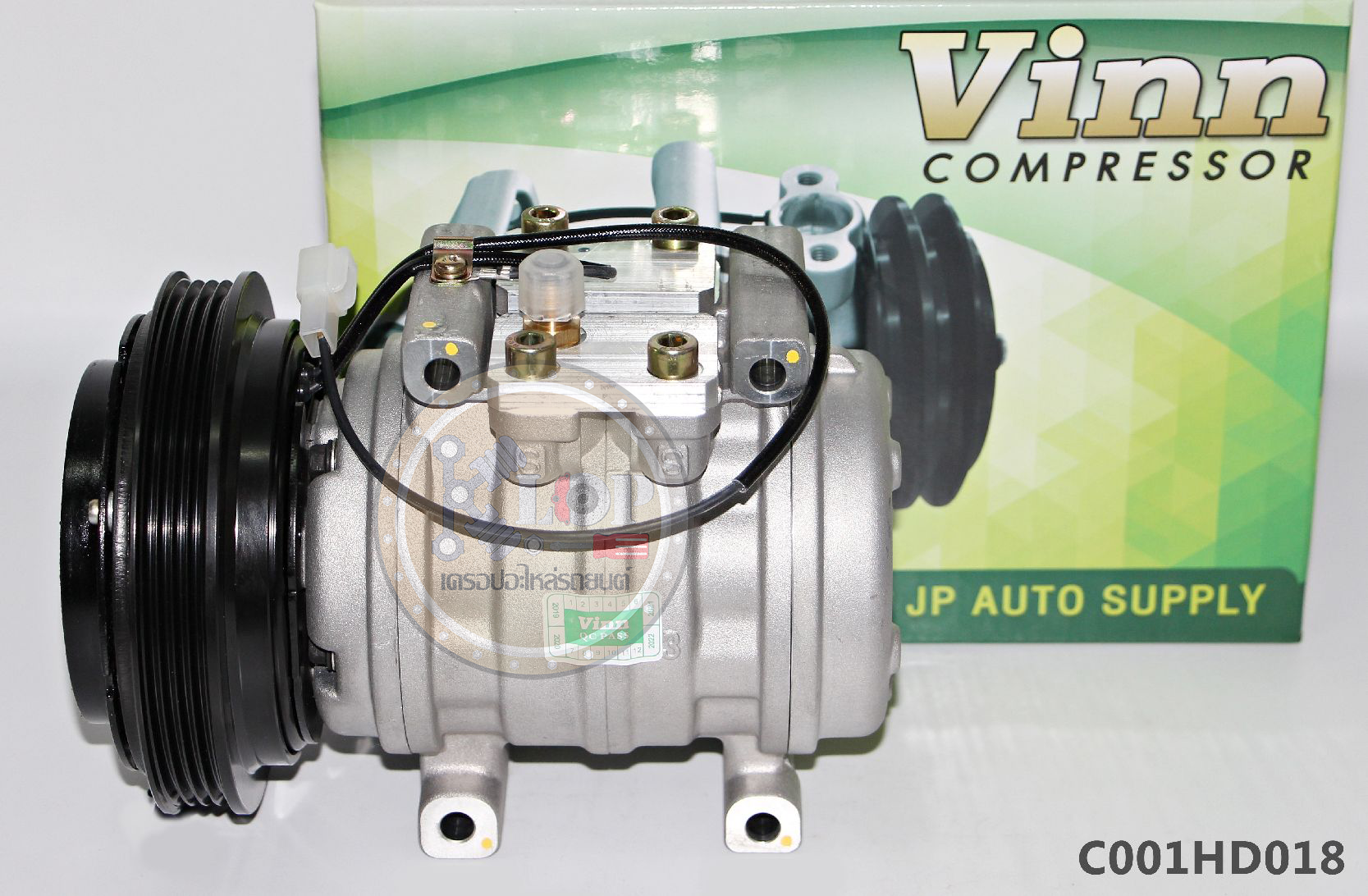 C001HD018 คอมแอร์ VINN : HONDA 10P13C CIVIC '88 (งานไตหวัน-จีน)