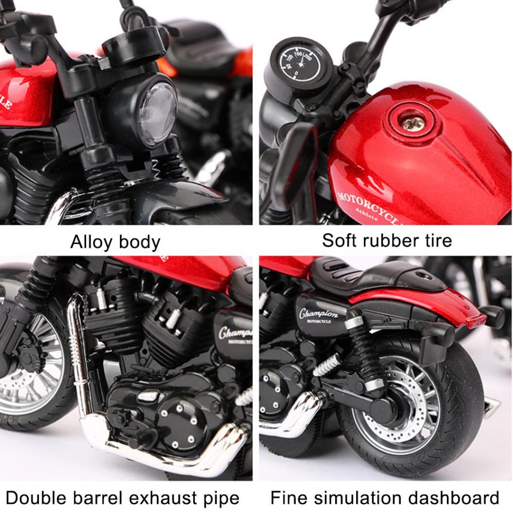 โมเดลรถมอเตอร์ไซค์ บิ๊กไบค์ Scale 1:14 มีเสียงมีไฟ (ปลีก-ส่ง)