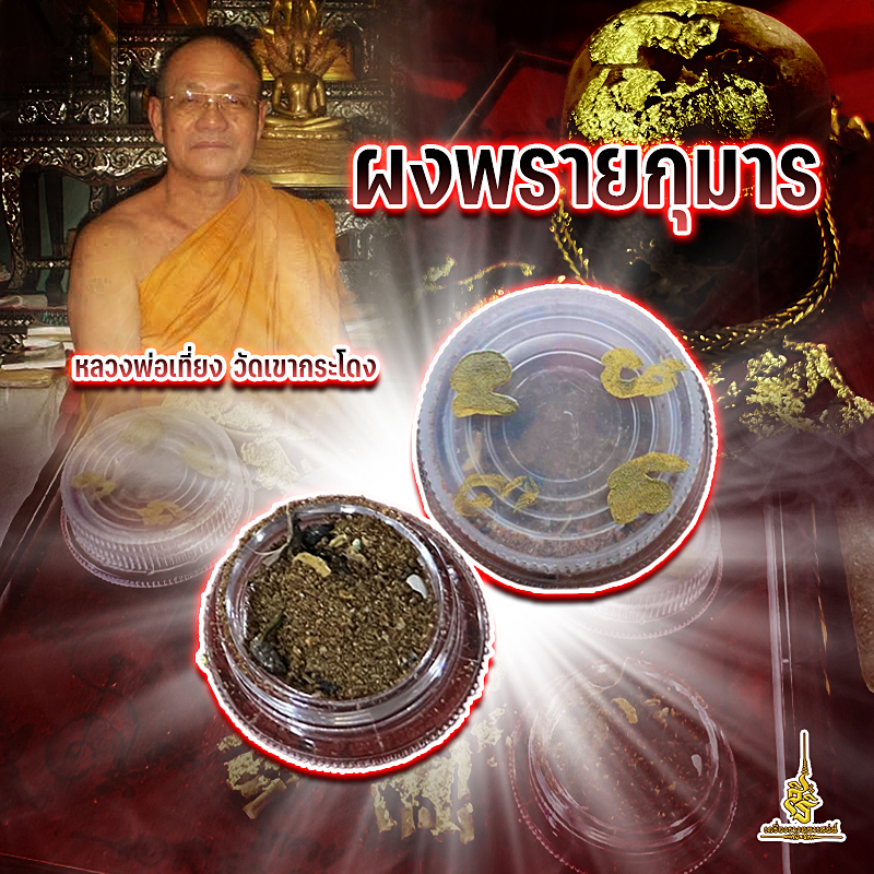 ผงพรายกุมาร หลวงพ่อเที่ยง วัดเขากระโดง ✔️