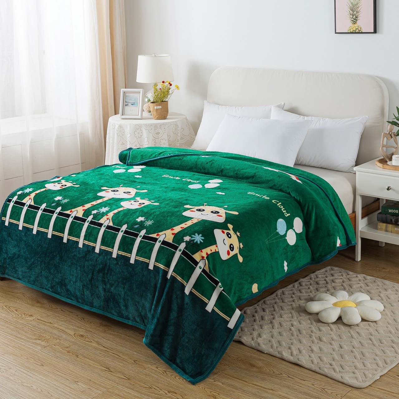 ผ้าห่มนาโน 6 ฟุตพิมพ์ลายการ์ตูน 12 ผืน