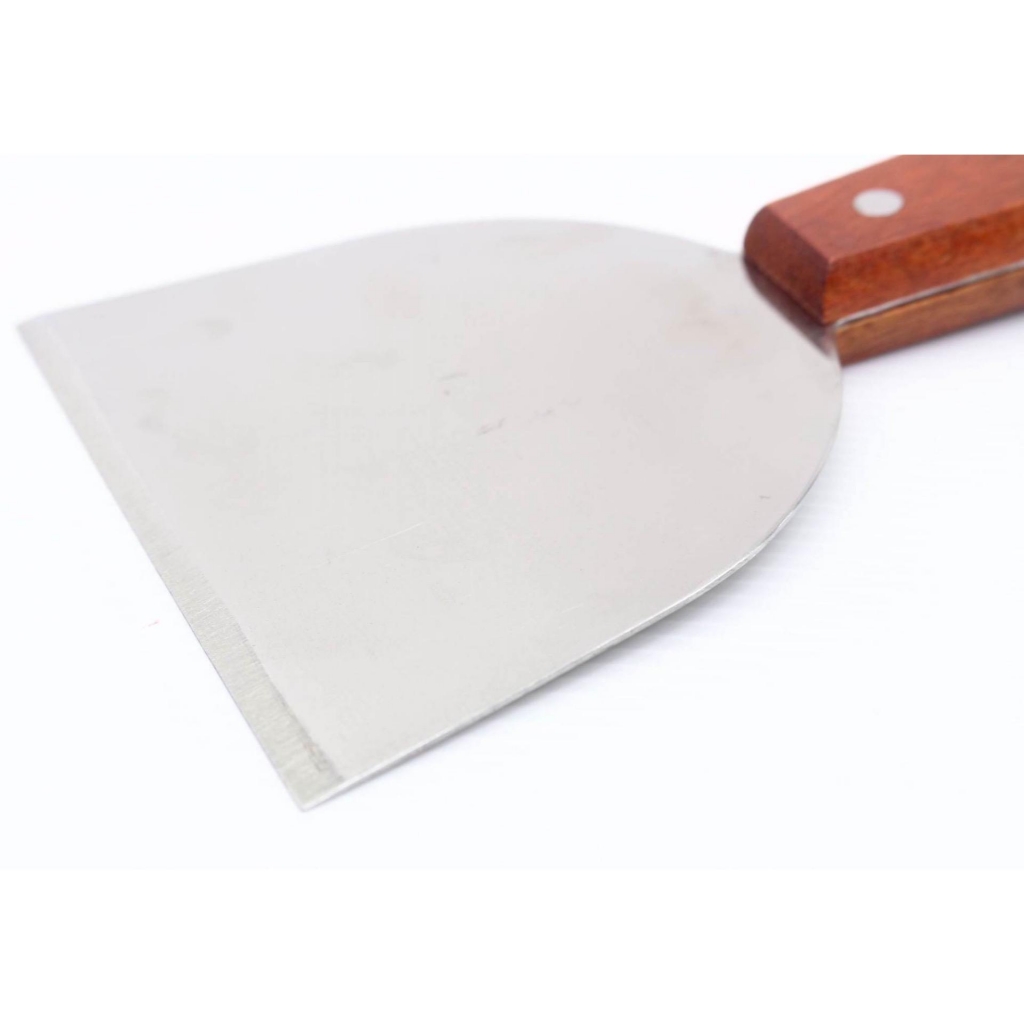 ที่แซะขนม คุกกี้ ใบมีดสแตนเลสสตีล หน้ากว้าง 4.5 นิ้วด้ามไม้