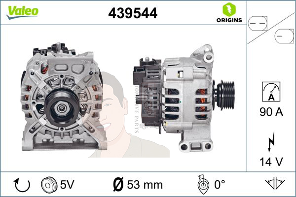 439544 ไดชาร์จ Valeo รุ่น BENZ M166,M266 W169/W245