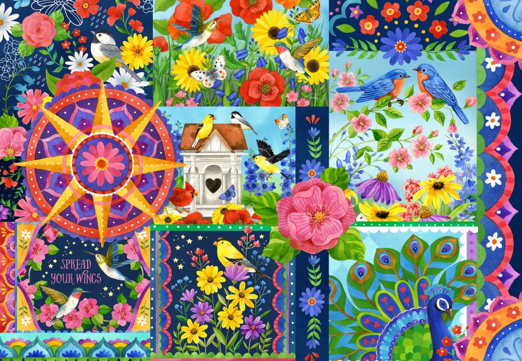 Bluebird Puzzle - The Colours of Spring 1000 pcs.