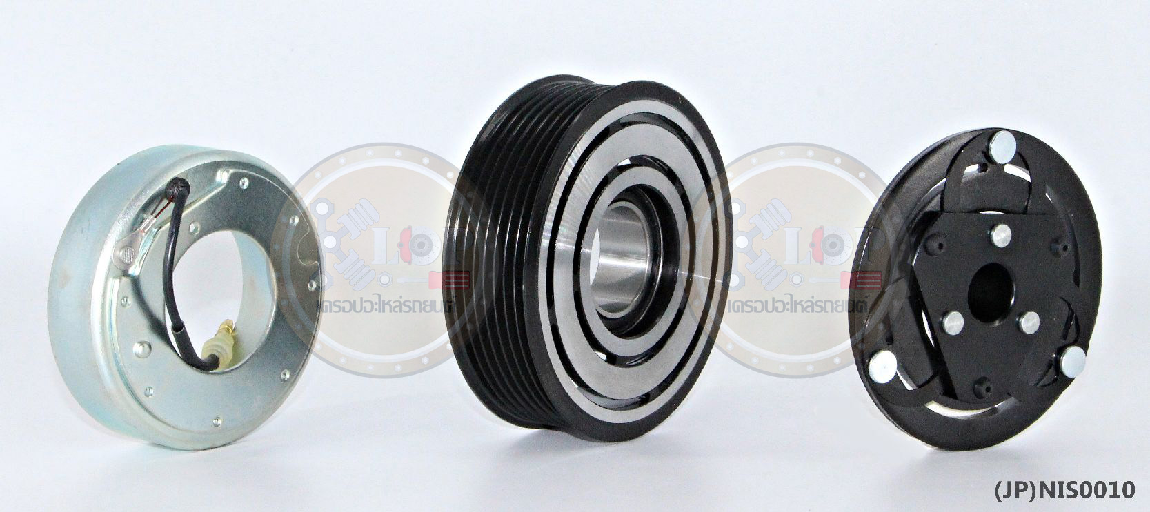 (JP)NIS0010-JP ชุดหน้าคลัทช์(Vinn) NISSAN MARCH (ญี่ปุ่น) 105mm. 7PK 12V.