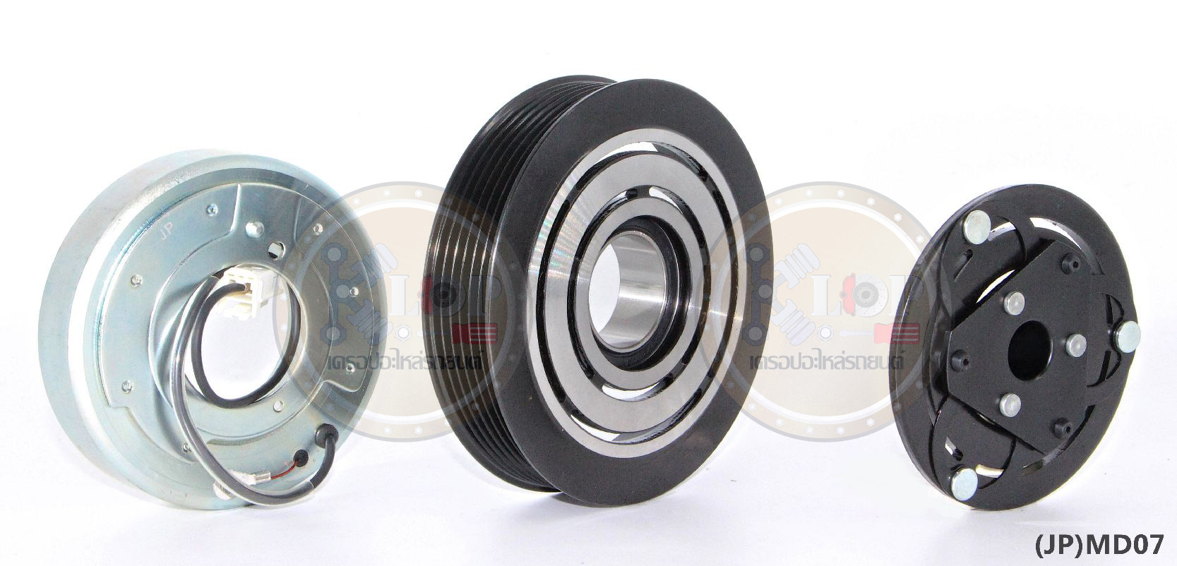 (JP)MD07-JP ชุดหน้าคลัทช์(Vinn) MAZDA 2 (Com.Calsonic) (ญี่ปุ่น) 120mm. 6PK 12V.