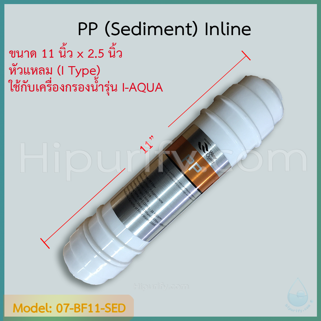ไส้กรอง Sediment (PP) 11-12 นิ้ว (I Type) ชิ้น/ลัง